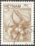 Sellos de Asia - Vietnam -  Bubalus bubalis-búfalo de agua