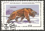 Stamps : Africa : Madagascar :  Smilodon-