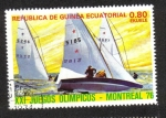 Sellos de Africa - Guinea Ecuatorial -  Juegos Olímpicos de Verano 1976 , Montreal : Deportes Acuáticos