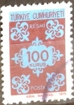 Stamps Turkey -  Intercambio 0,20 usd 100 k. 1975