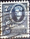 Stamps Uruguay -  Intercambio 0,20 usd  7 cent. 1933