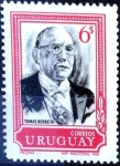 Stamps : America : Uruguay :  Intercambio 0,25 usd  6 cent. 1969