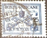 Sellos de Europa - Vaticano -  Intercambio 0,45 usd 25 cent. 1929