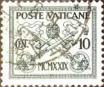 Sellos del Mundo : Europa : Vaticano : Intercambio 0,30 usd 10 cent. 1929