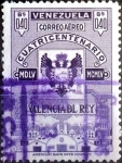 Sellos de America - Venezuela -  Intercambio 0,25 usd 40 cent. 1955