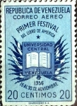Sellos del Mundo : America : Venezuela : Intercambio 0,20 usd 20 cent. 1956
