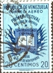 Stamps Venezuela -  Intercambio 0,20 usd 20 cent. 1956