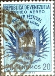 Stamps : America : Venezuela :  Intercambio 0,20 usd 20 cent. 1956
