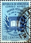 Stamps Venezuela -  Intercambio 0,20 usd 20 cent. 1956