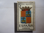 Stamps Spain -  Ed: 1412 - Escudo-Baleares.