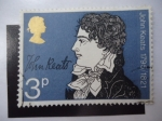 Stamps United Kingdom -  Poeta, JohnKeats 1795-1821.