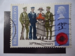 Stamps United Kingdom -  British Legion - 50th Anniversary.