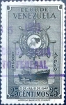 Stamps : America : Venezuela :  Intercambio nfb 0,20 usd 25 cent. 1948