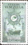 Stamps : America : Venezuela :  Intercambio 0,20 usd 10 cent. 1948