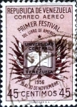 Stamps : America : Venezuela :  Intercambio 0,20 usd 45 cent. 1957