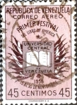 Stamps : America : Venezuela :  Intercambio 0,20 usd 45 cent. 1957