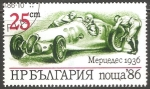 Stamps : Europe : Bulgaria :  Coche de corridas