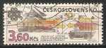 Stamps Czechoslovakia -  60 aerolíneas, 75 coches de transporte postal en Checoslovaquia 