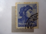 Stamps : Europe : Italy :  Frsco de Michelangelo - Cabeza de Esclavo (Scott/It:827)