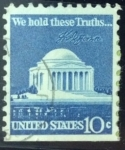 Stamps United States -  Memorial Jefferson
