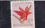 Stamps Nicaragua -  flores- bidentada