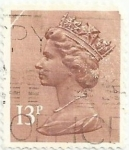 Stamps United Kingdom -  SERIE ISABEL II TIPO MACHIN. VALOR FACIAL 13 p. YVERT GB 1297