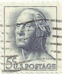 Stamps United States -  GEORGE WASHINGTON. YVERT US 741