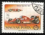 Stamps Hungary -  Ferrari Tipo 156 - 1961