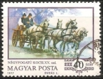 Sellos de Europa - Hungr�a -  Carruaje de caballos