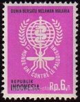 Stamps Indonesia -  Lucha contra la malaria