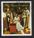 Stamps Equatorial Guinea -  Isabel II, Coronación 25, la ceremonia