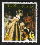 Stamps : Africa : Equatorial_Guinea :  Isabel II, Coronación 25, la ceremonia