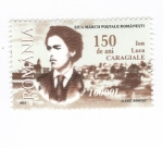 Sellos de Europa - Rumania -  150 aniversario de Ion Luca Caragiale