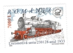 Stamps Romania -  Locomotora 230128- año 1933