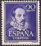Stamps : Europe : Spain :  luis de alarcon