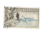 Stamps America - Barbados -  Pez volador