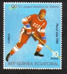 Stamps : Africa : Equatorial_Guinea :  Juegos Olímpicos de Invierno 1980 , Lake Placid