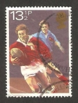 Stamps United Kingdom -  956 - Rugby, partido Francia Pais de Gales