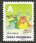 Stamps : Europe : Czech_Republic :  Ju y Hele, serie de TV 