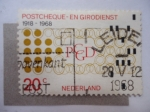 Stamps Netherlands -  Servicio de Giro Postal. 1918-1968