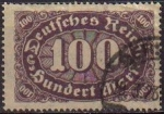 Stamps Germany -  DEUTSCHES REICH 1922 Scott199  Sello Serie Básica Números Alemania Michel247 usado