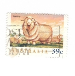 Stamps Australia -  Oveja merina