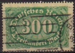 Stamps Germany -  DEUTSCHES REICH 1922 Scott201  Sello Serie Básica Números Alemania Michel249 usado