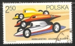Stamps Poland -  Coches de corrida
