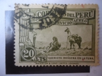 Stamps Peru -  Quenista Indígena en la Puna.