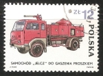 Sellos de Europa - Polonia -  Coche de bomberos