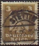 Sellos del Mundo : Europe : Germany : DEUTSCHES REICH 1924 Scott330 Sello Serie Aguila Alemania Michel 355