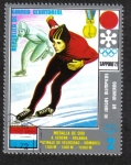 Stamps Equatorial Guinea -  Medallistas de los Juegos Olímpicos de Invierno de 1972 , Sapporo
