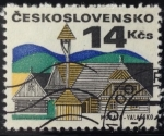 Stamps Czechoslovakia -  Edificación tipica