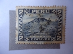 Stamps Peru -  Arequipa y el Misti.